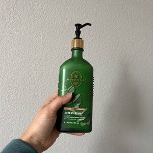 Glass aromatherapy stress relief lotion